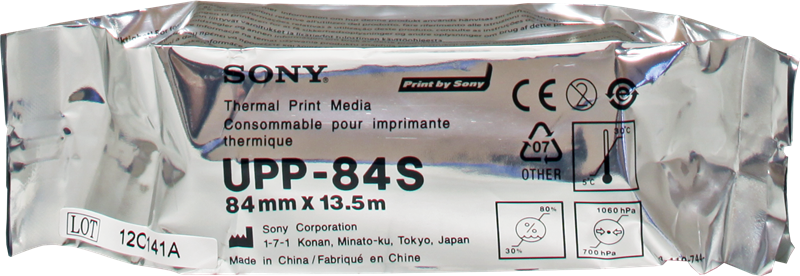Sony Rouleau de papier thermique UPP-84S Blanc