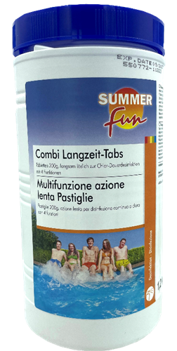 Summer Fun Combi Multifunktions Langzeits-Tabs - 200g Tabletten - 1,2 kg
