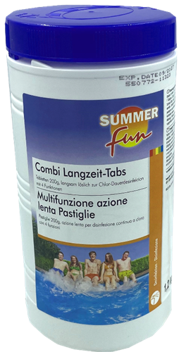 Summer Fun Combi Multifunktions Langzeits-Tabs - 200g Tabletten - 1,2 kg