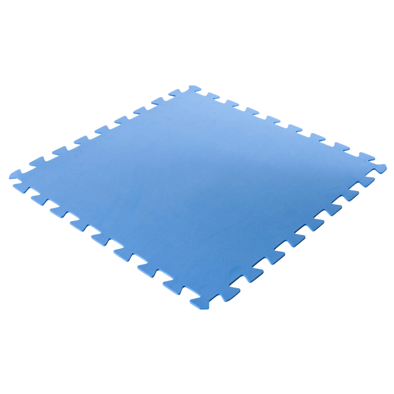 Summer Fun Bodenschutzmatten, blau, 500 x 500 x 4 mm (8 Stück im Set)