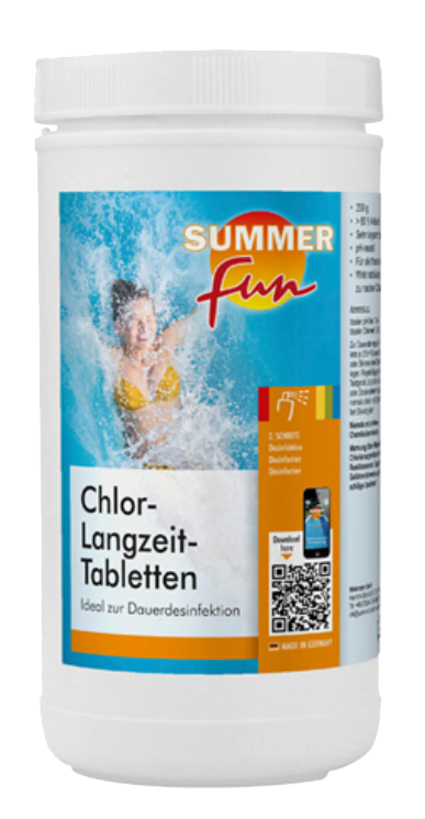 Summer Fun Chlor-Langzeit Tablette - 1,2 kg (200 g)