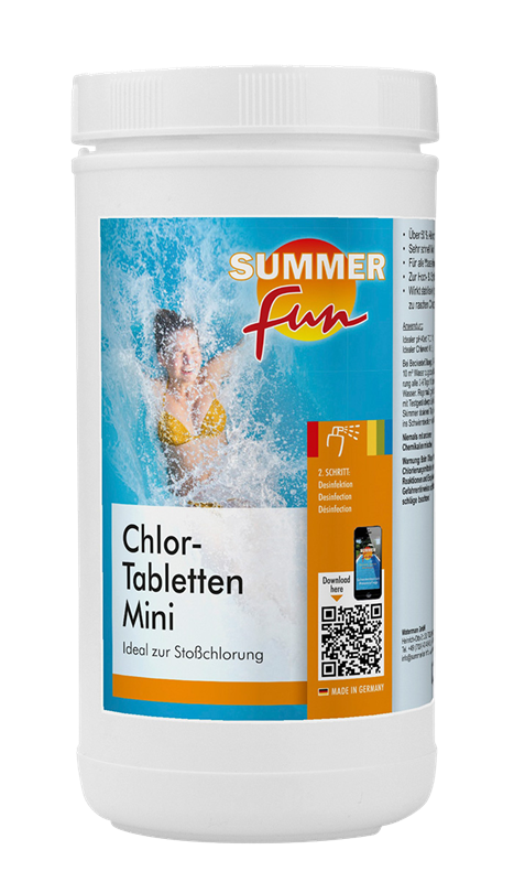 Summer Fun Desinfektion Chlor-Tablette Mini 1,2 kg - 20 g Tabletten