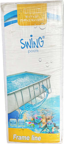 Swing Pools Premium Komplettset Pool 549x274x132 cm, hellgrau