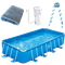 Swing Pools Premium Komplettset Pool blau inkl. Leiter+Filter 488 x 244 x 107 cm 3000157