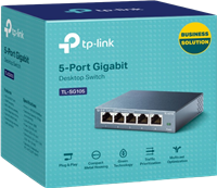 TP-Link 5-Port Gigabit Switch Metallgehäuse Schwarz
